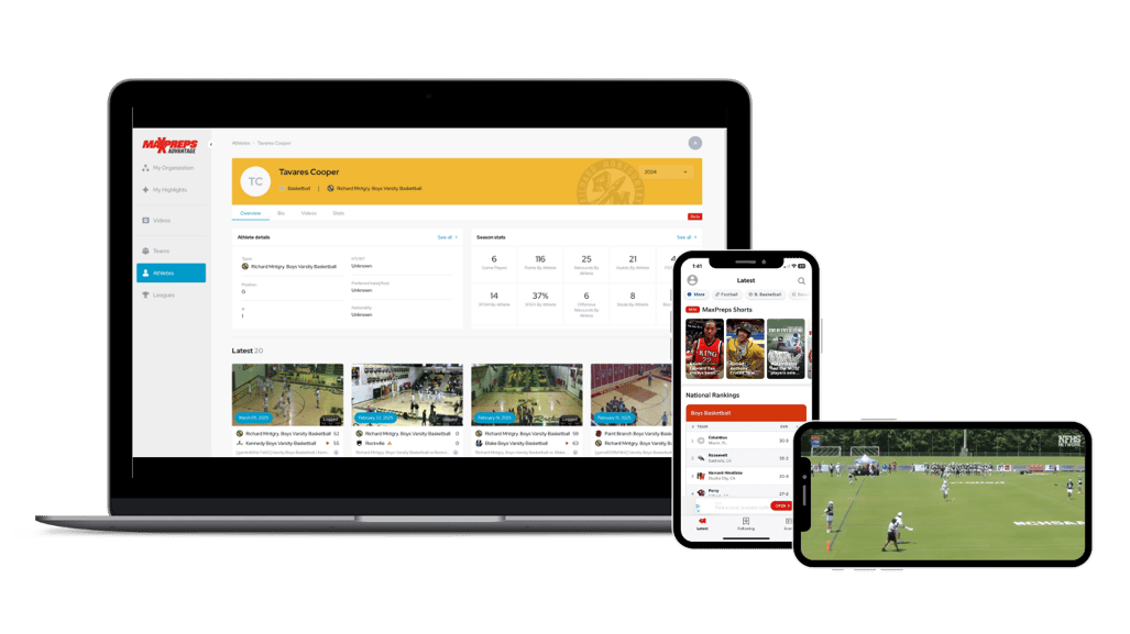 PlayOn Experience - NFHS Network sharing game footage with MaxPreps Advntage uploading Advance Breakdown stats and score to MaxPreps