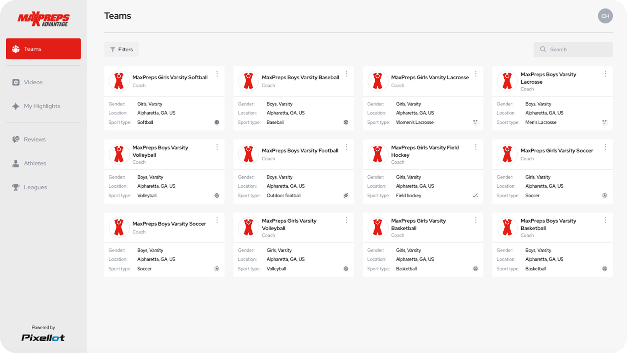 MaxPreps Advantage coaching tools and advanced breakdowns for Varsity and JV at $600 per team